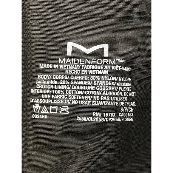 Maidenform Firm Control Shapewear Open Bust Shaper 2656 Black Small NEW - Picture 3 of 4